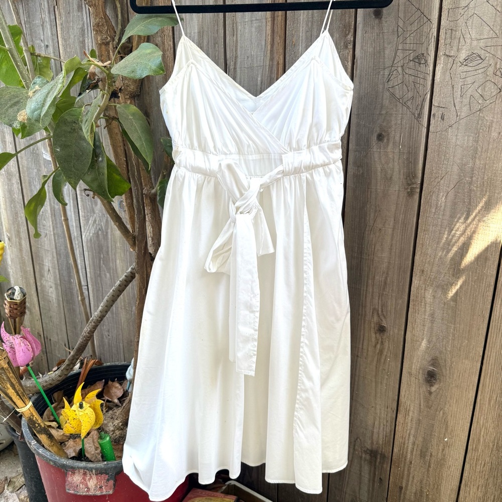 Diane Von Furstenberg El White Wrap Midi Dress